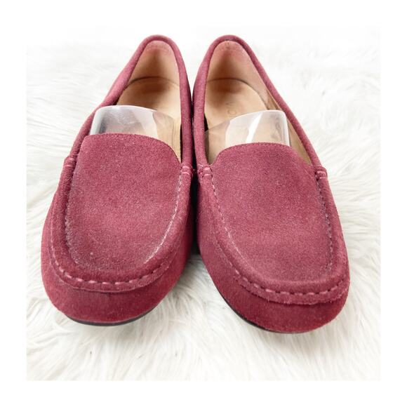 Vionic Red Suede Loafers - Picture 6 of 11